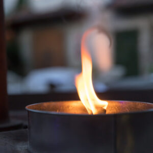 Memorial Candle with a Photo of a Loved One Near the Western Wall